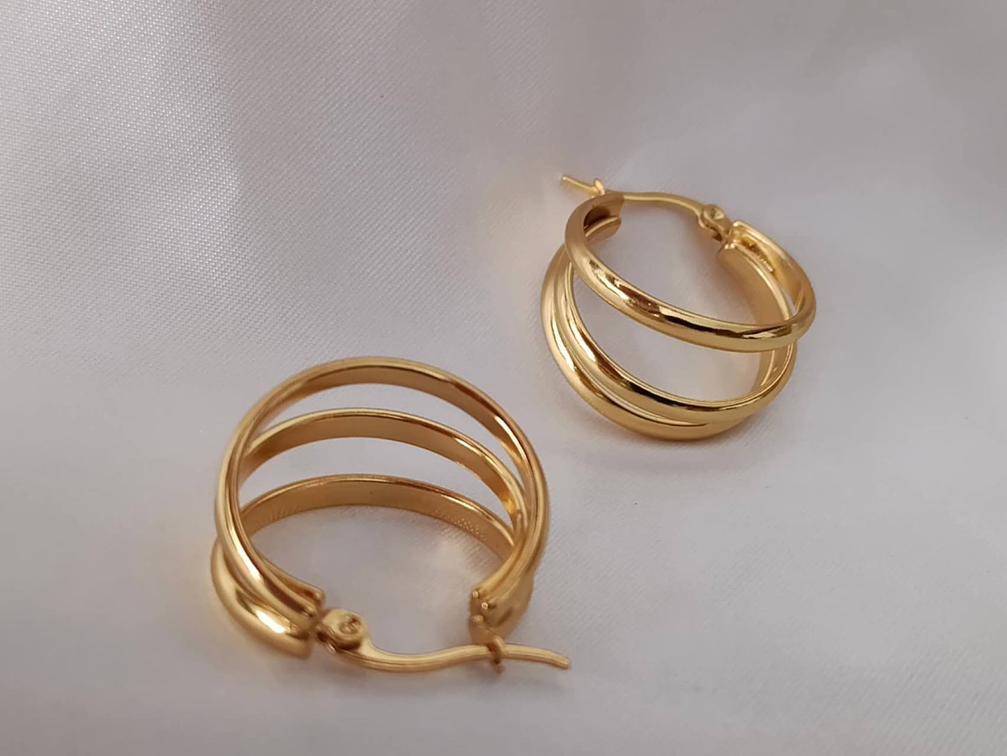 Luna Gold Hoop Earrings