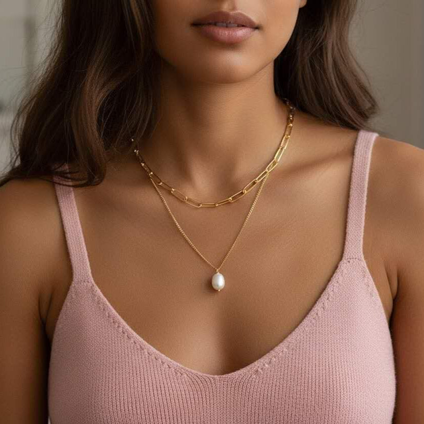 Luna Baroque Pearl Necklace