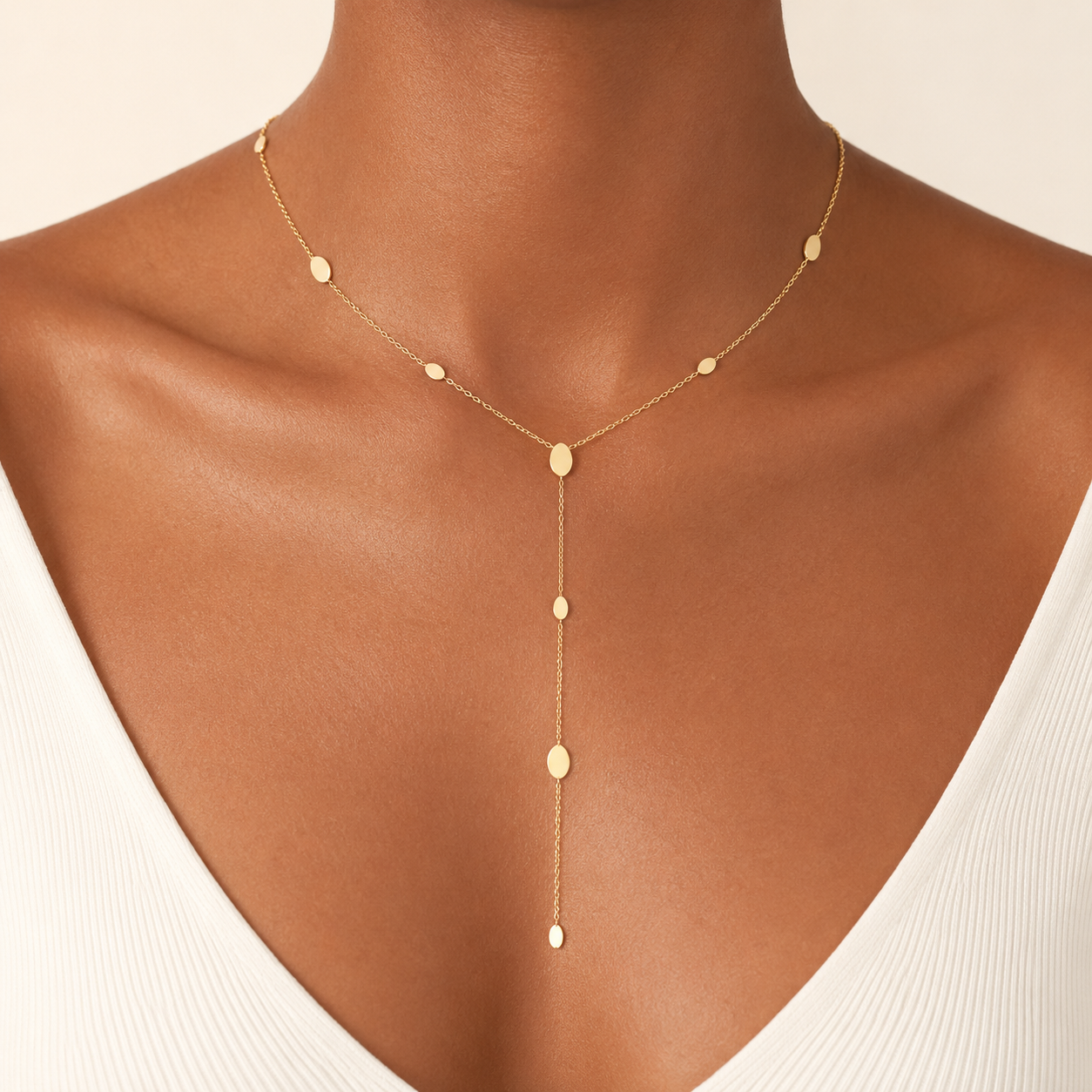 Villioro Waterproof Gold Drop Necklace