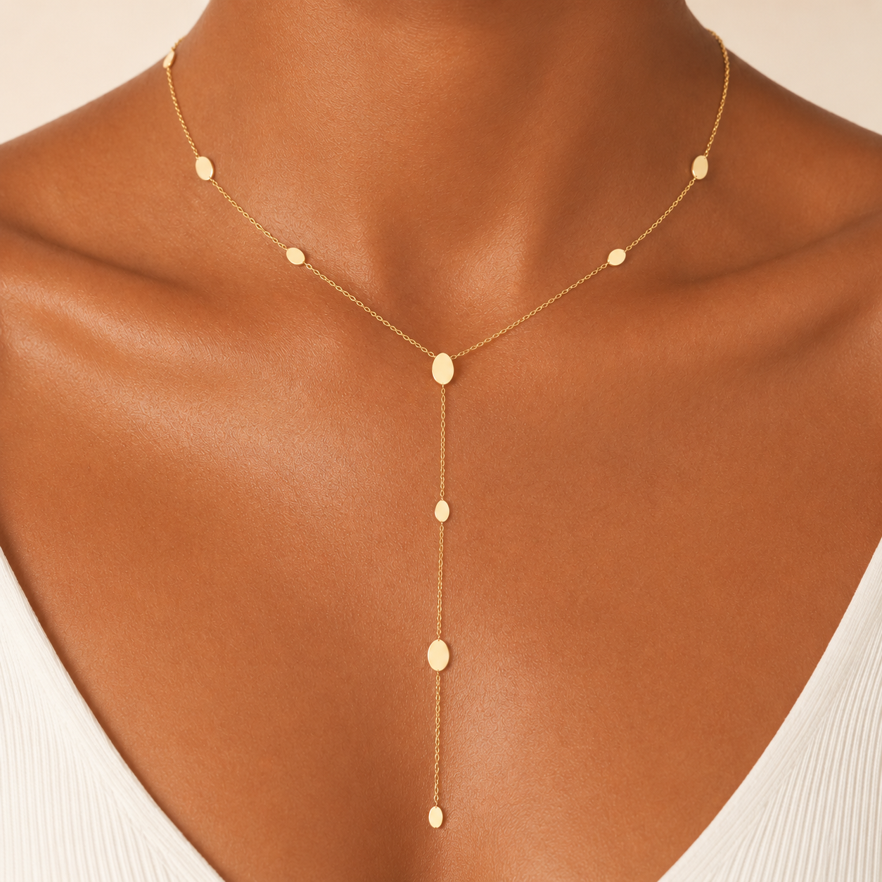 Villioro Waterproof Gold Drop Necklace