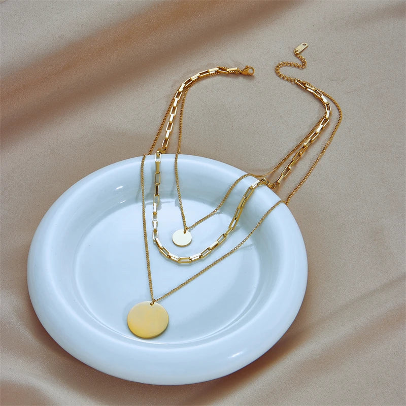 Luna Layered Gold Necklace