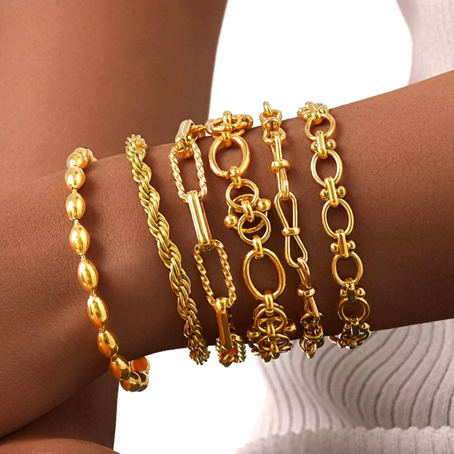 Villioro Chunky Gold Link Bracelet
