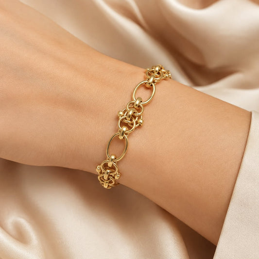 Villioro Chunky Gold Link Bracelet