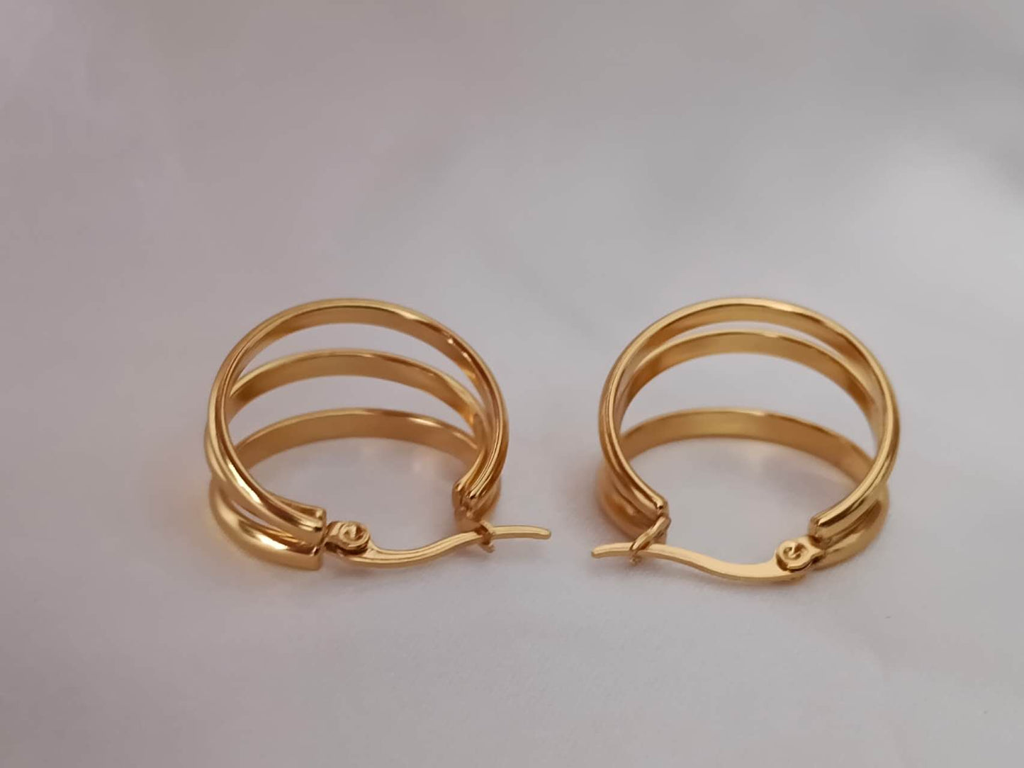 Luna Gold Hoop Earrings